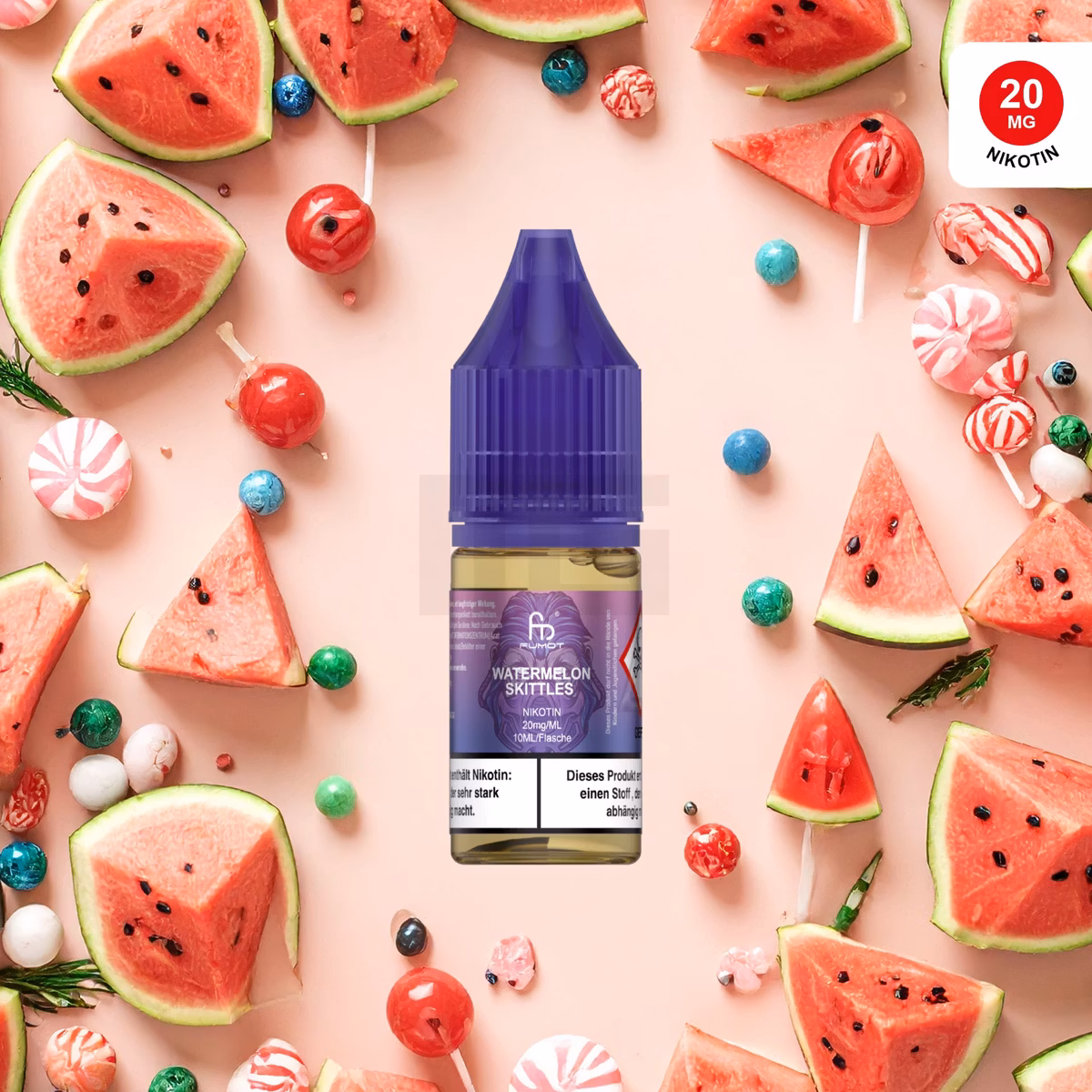RandM - Tornado - Nikotinsalz-Liquid - 10ml - Watermelon Skittles 20mg