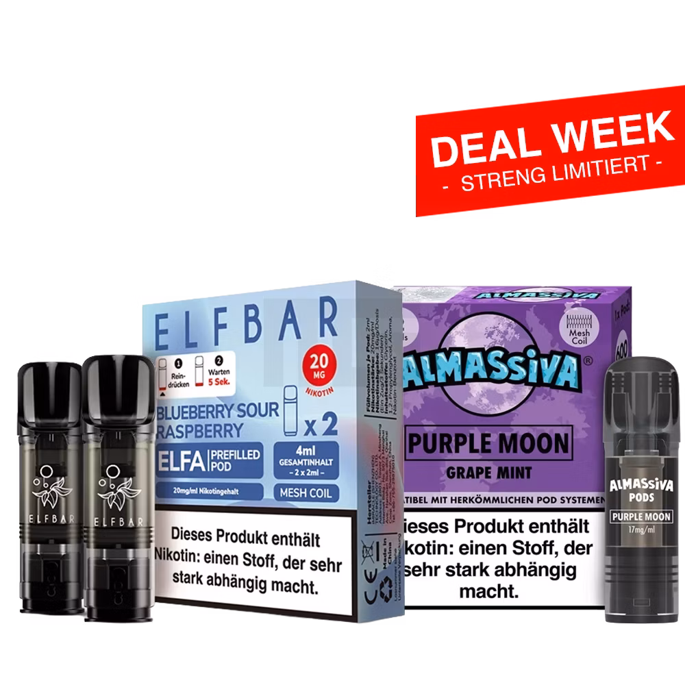 ELFBAR ELFA Prefilled Pods + Al Massiva Prefilled Pods Starter Kit ELFBAR ELFA Prefilled Pods + Al Massiva Prefilled Pods Starter Kit