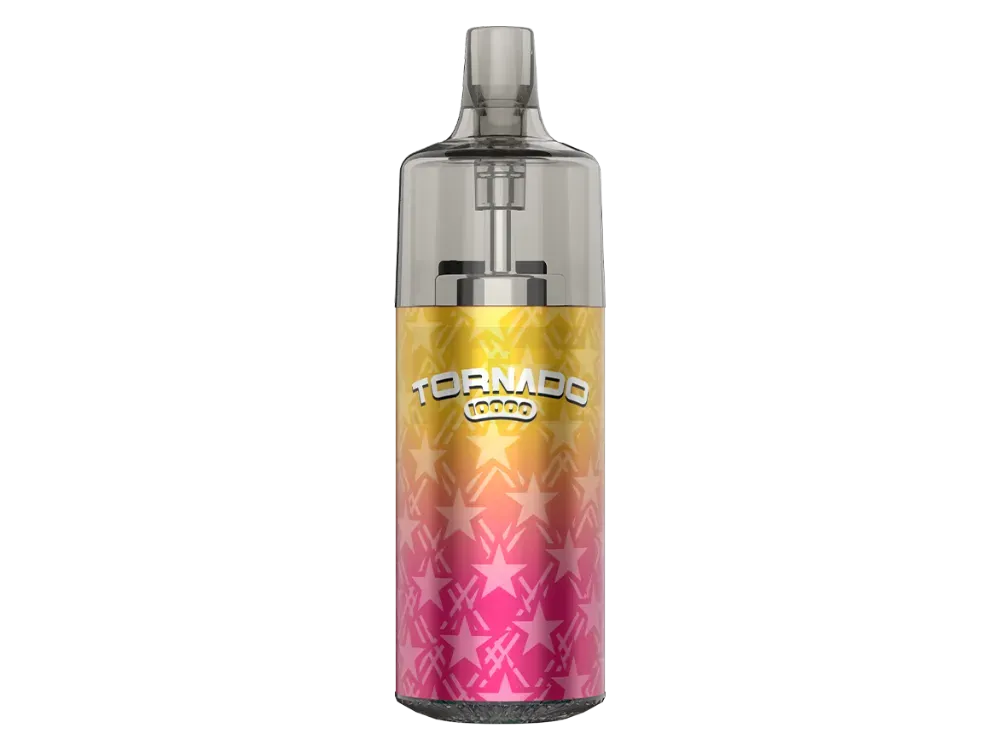 GOBAR - Tornado 10000 - Einweg E-Zigarette - Pink Gelb | Tank : 10ml | Widerstand : 1.0 Ohm | Paketgröße : 1er Packung