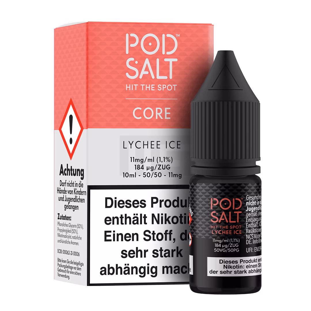 Pod Salt - Core - Lychee Ice - Nikotinsalz-Liquid - 10ml - 11mg