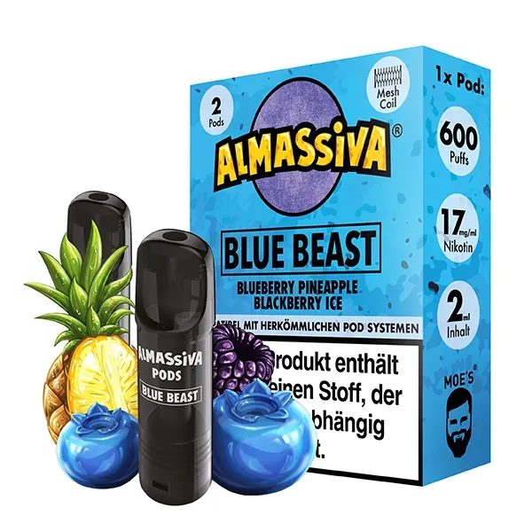 Al Massiva - Prefilled Pod - 2ml - 2er Pack - Blue Beast