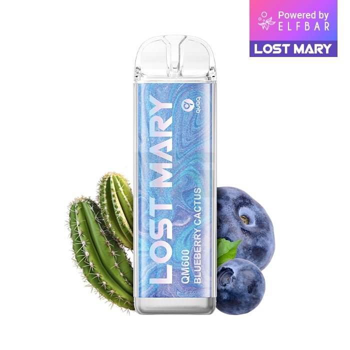 Lost Mary - QM600 - Einweg E-Zigarette - Blueberry Cactus | Nikotinsalz-Stärke : 20mg | Paketgröße : 1er Packung