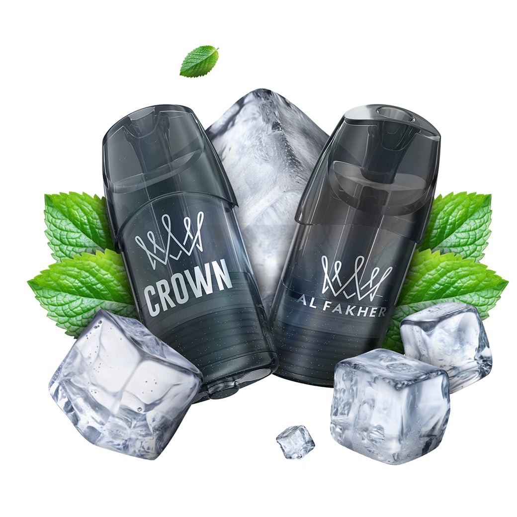 Al Fakher - Crown Switch - Prefilled Pods - 2er Pack - Arctic Mint | Paketgröße : 1er Packung Al Fakher - Crown Switch - Prefilled Pods - 2er Pack - Arctic Mint | Paketgröße : 1er Packung