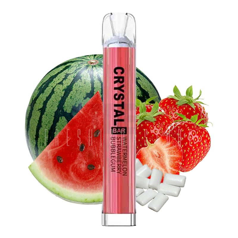 crystal-bar-ske-watermelon-strawberry-bubblegum Crystal Bar - Einweg E-Zigarette - Watermelon Strawberry Bubblegum