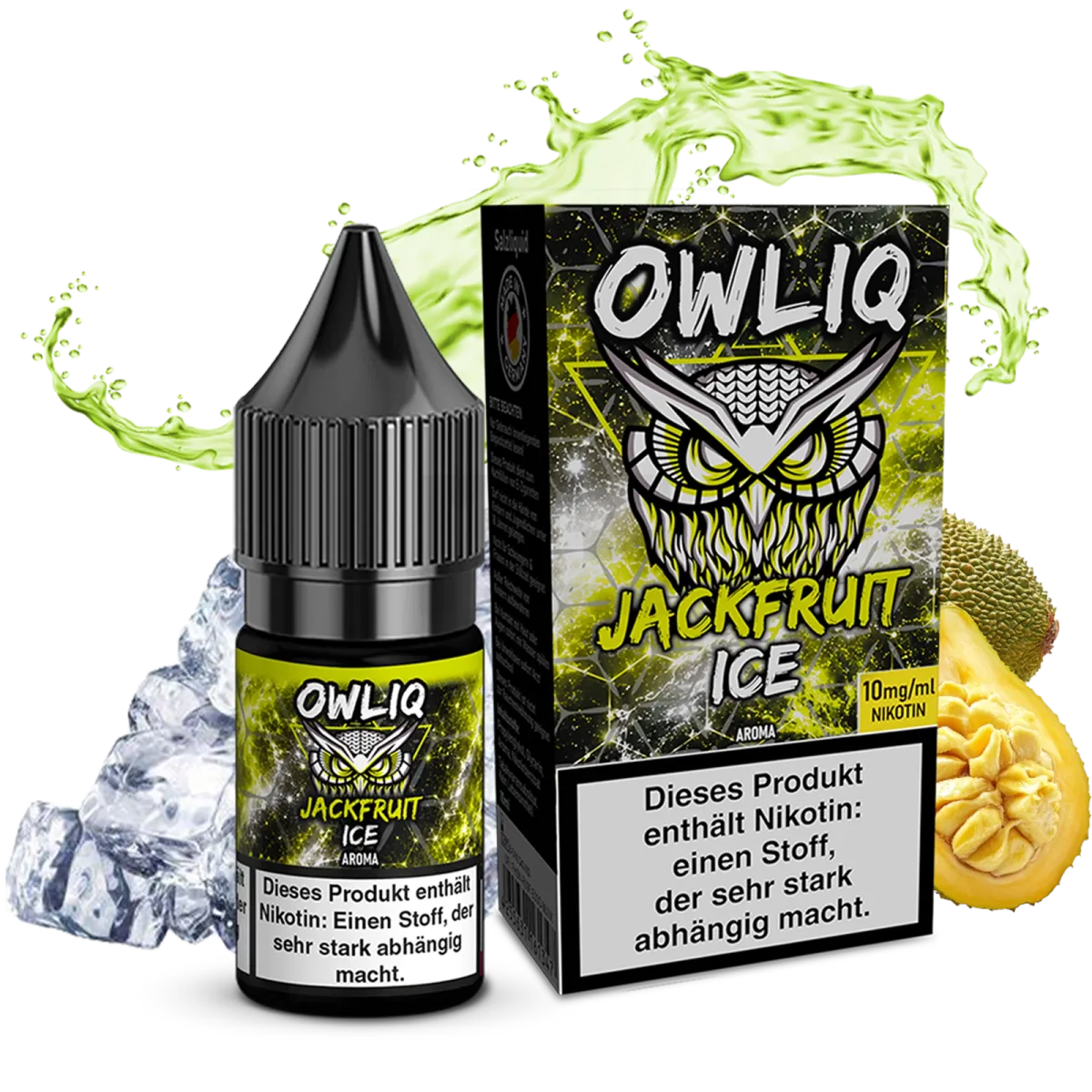 OWL - Owliq - 10ml - Jackfruit Ice | Nikotinsalz-Stärke : 10mg OWL - Owliq - 10ml - Jackfruit Ice | Nikotinsalz-Stärke : 10mg