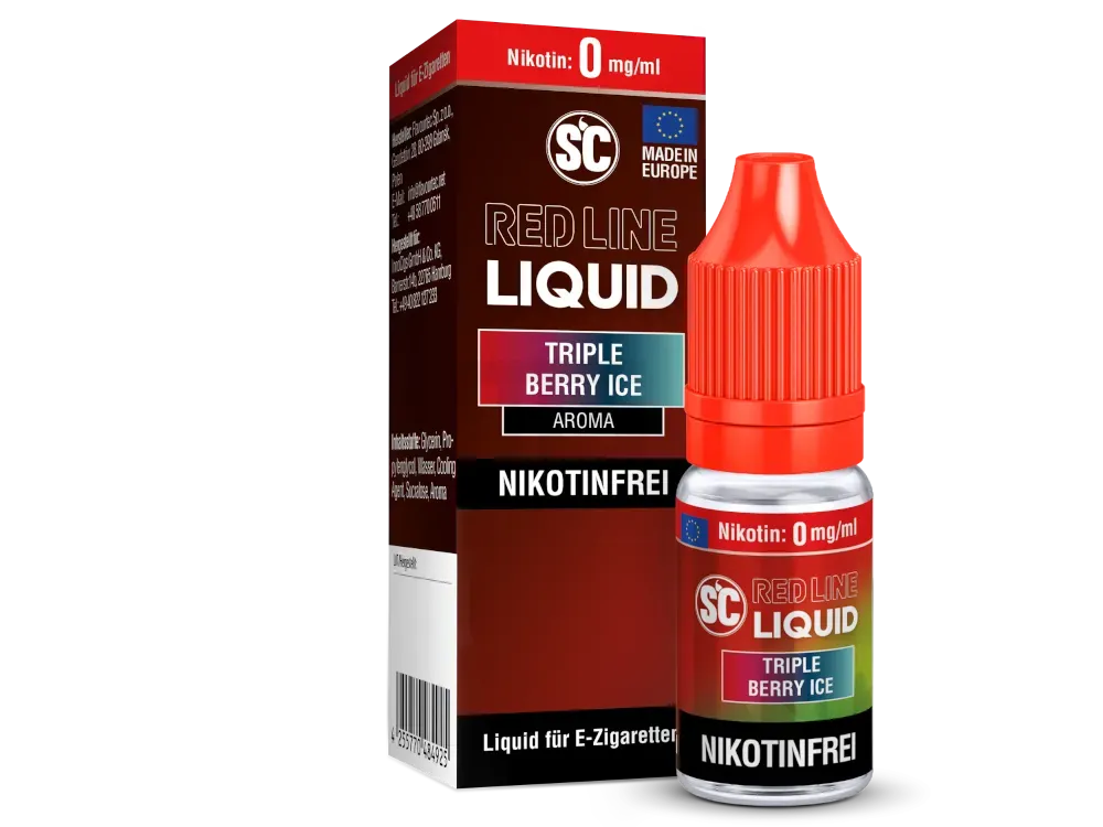 SC Red Line - Nikotinsalzliquid - 10ml - 0mg - Triple Berry Ice