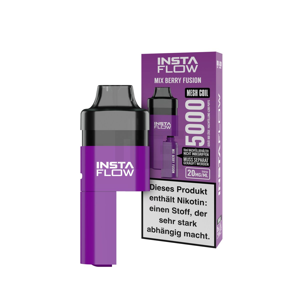 INSTAFLOW 5000 - E-Zigarette - Mix Berries Fusion - 2ml - 20mg - CP