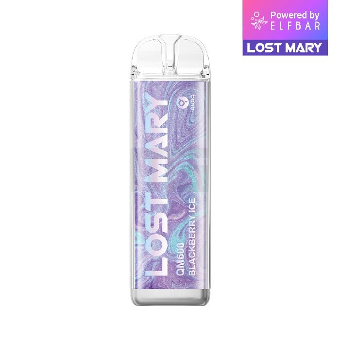 Lost Mary - QM600 - Einweg E-Zigarette - Blackberry Ice | Nikotinsalz-Stärke : 20mg | Paketgröße : 1er Packung