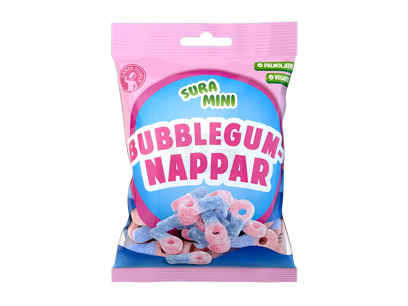 Süßigkeiten, Gummibärchen, Nappar, Bubbblegum, Candy