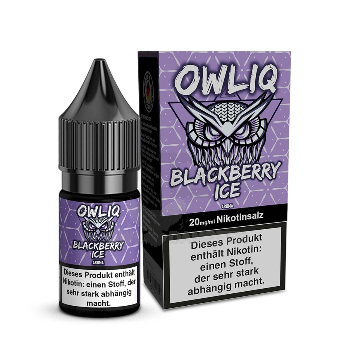 OWL - Owliq - 10ml - Blackberry Ice | Nikotinsalz-Stärke : 20mg OWL - Owliq - 10ml - Blackberry Ice | Nikotinsalz-Stärke : 20mg