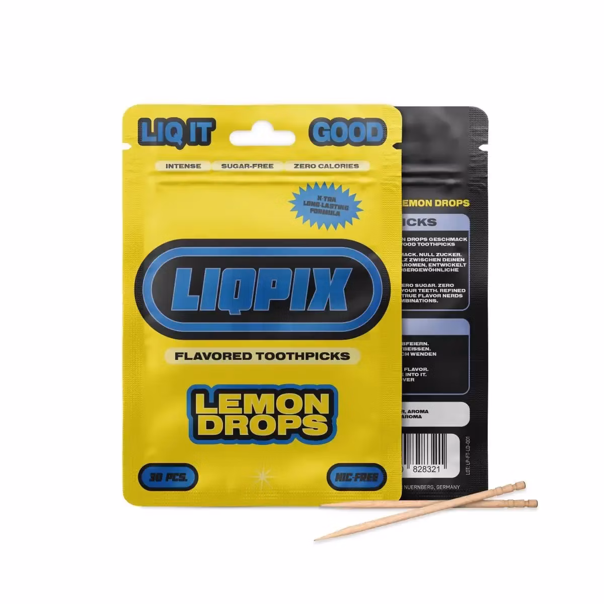 LiqPix Zahnstocher Lemon Drops 30 Stück LiqPix Zahnstocher Lemon Drops 30 Stück