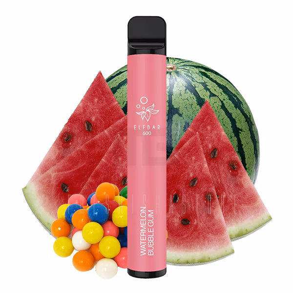Elf Bar 600 Einweg E-Zigarette - Watermelon Bubble Gum - 20mg - Händler