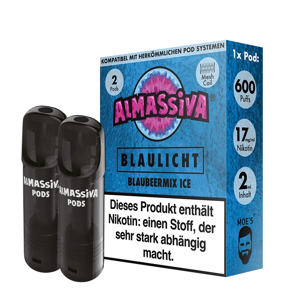 Al Massiva - Prefilled Pod - 2ml - 2er Pack - Blaulicht