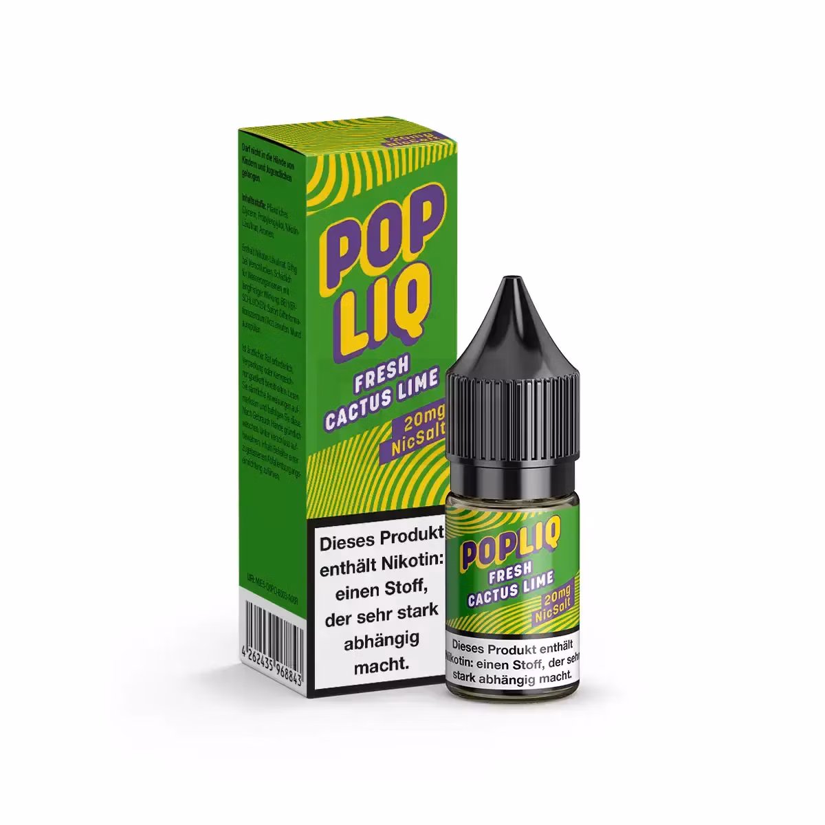 PopLiq Nikotinsalz-Liquid Fresh Cactus Lime 10ml 20mg PopLiq Nikotinsalz-Liquid Fresh Cactus Lime 10ml 20mg