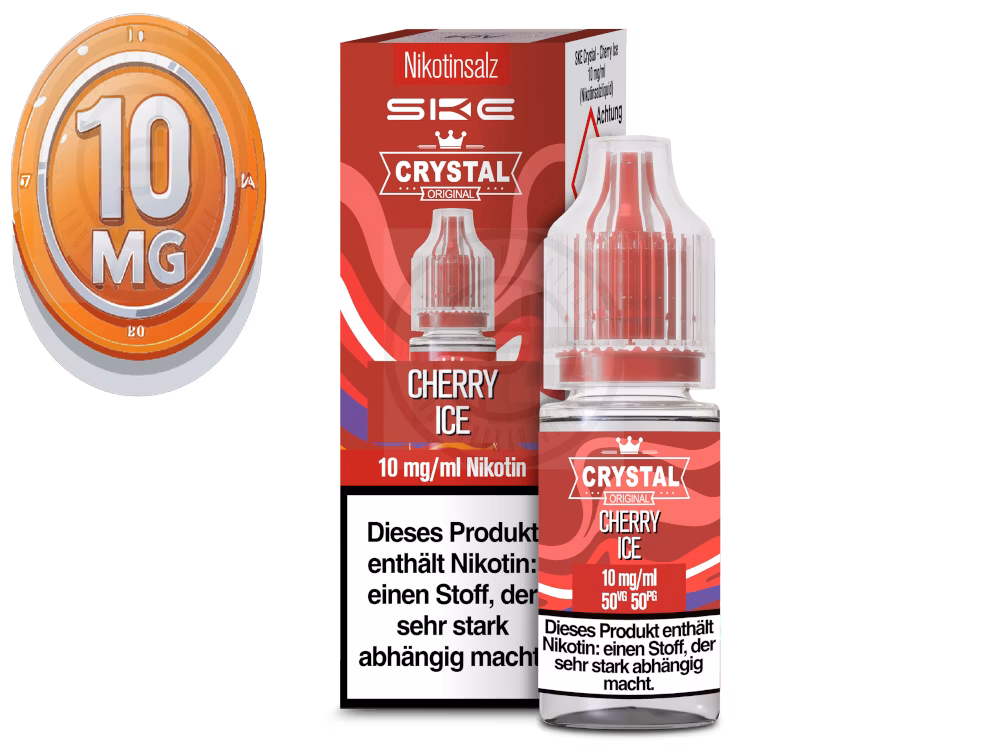 ske-crystal-liquid-cherry-ice-10ml-10mg SKE - Crystal Liquid - Cherry Ice - Nikotinsalz Liquid - 10ml - 10mg
