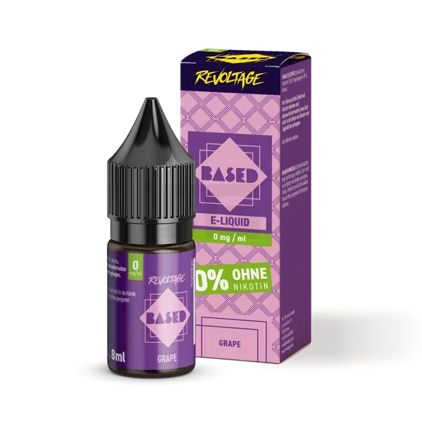 Revoltage - BASED - Nikotinsalz-Liquid - Grape - 8ml - 0mg Revoltage - BASED - Nikotinsalz-Liquid - Grape - 8ml - 0mg