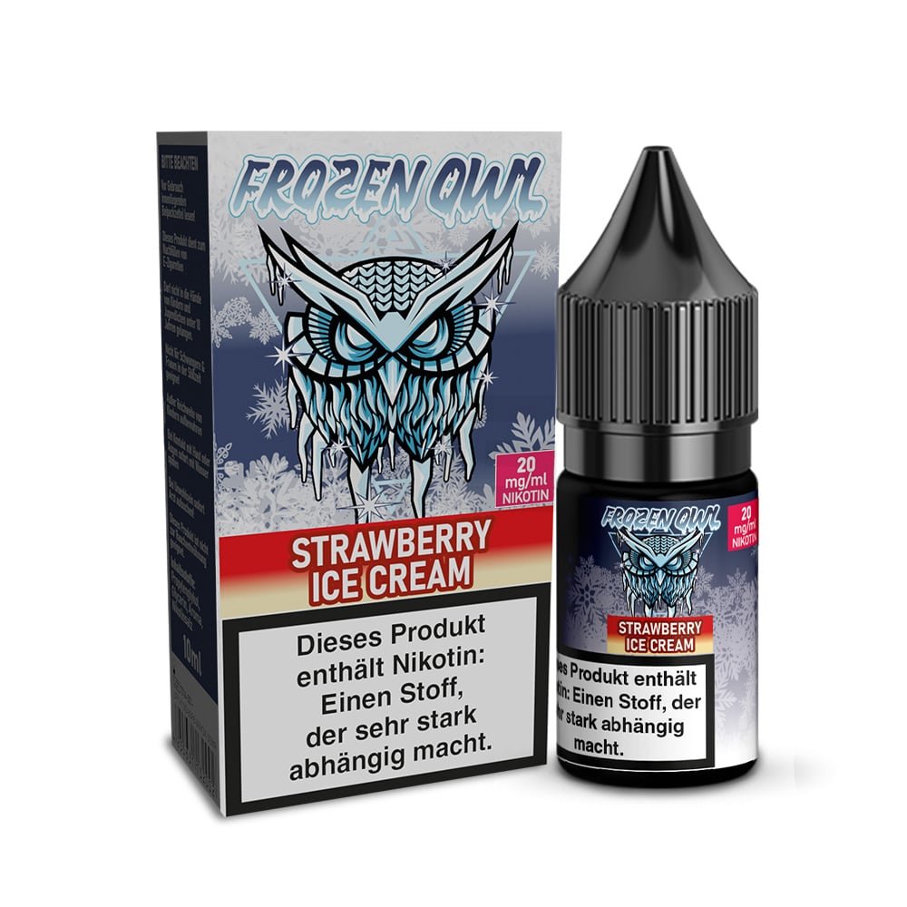 Frozen OWL - Nikotinsalz Liquid - 10ml - Strawberry Ice Cream - 10ml - 20mg Frozen OWL - Nikotinsalz Liquid - 10ml - Strawberry Ice Cream - 10ml - 20mg