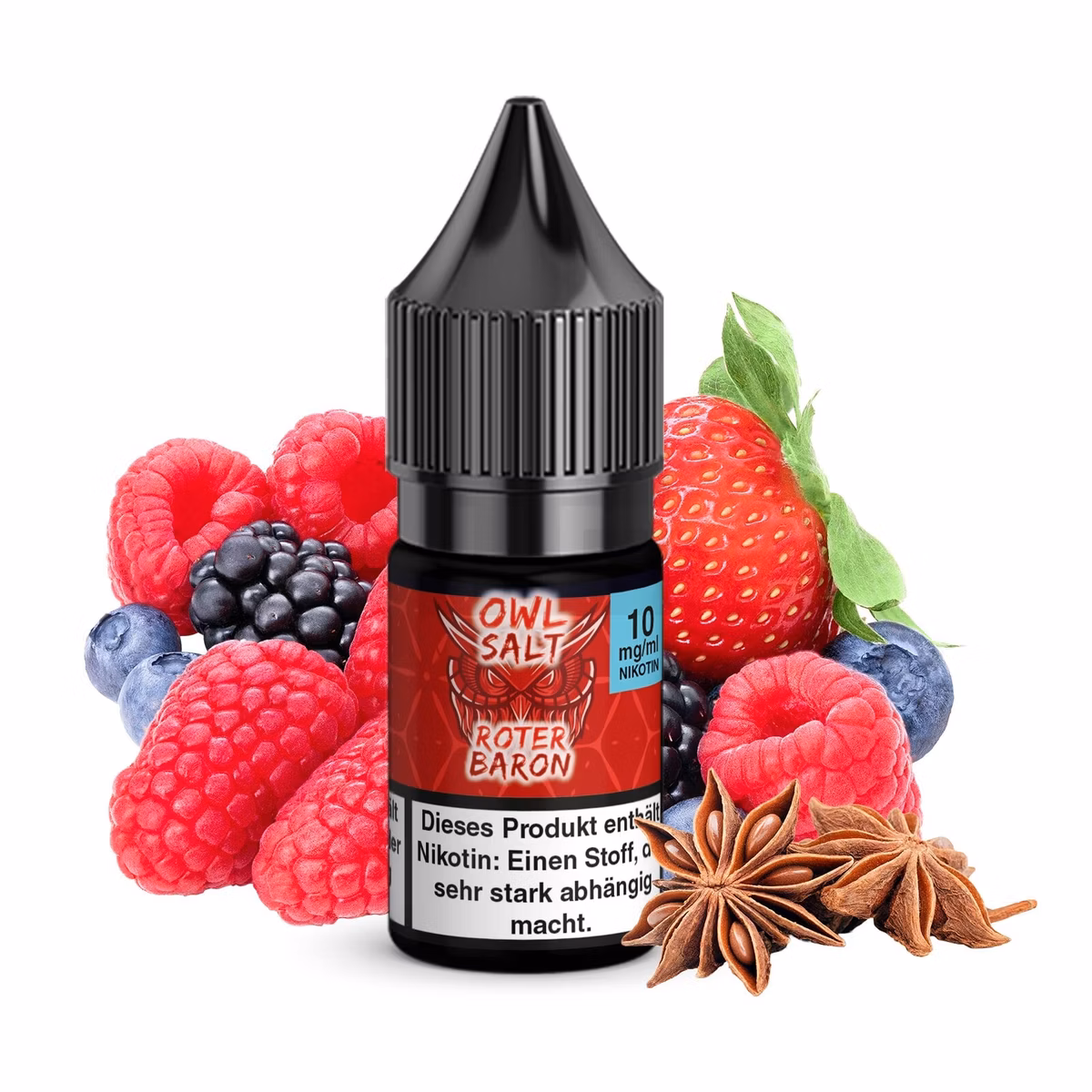 owl-salt-10ml-roter-baron-10mg OWL Salt - Roter Baron - Nikotinsalz Liquid - 10ml - 10mg