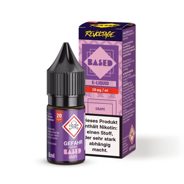 Revoltage - BASED - Nikotinsalz-Liquid - Grape - 8ml - 20mg Revoltage - BASED - Nikotinsalz-Liquid - Grape - 8ml - 20mg