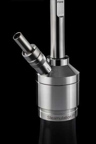 pro-x-prime-2-base-mit-schlauch-adapter-clear Steamulation Pro X Prime II