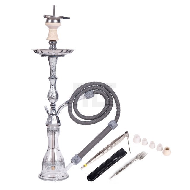 Luna-Hookah-Tradi-Clear-Silver