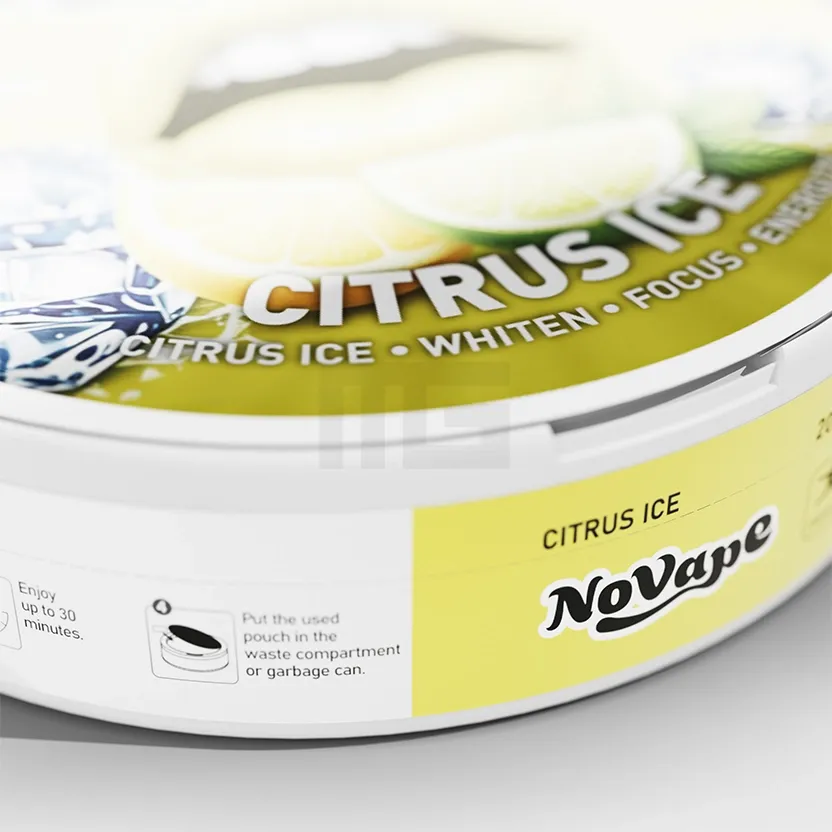 NoVape - Koffein Pouches - Citrus Ice - 80mg - 20 Stück