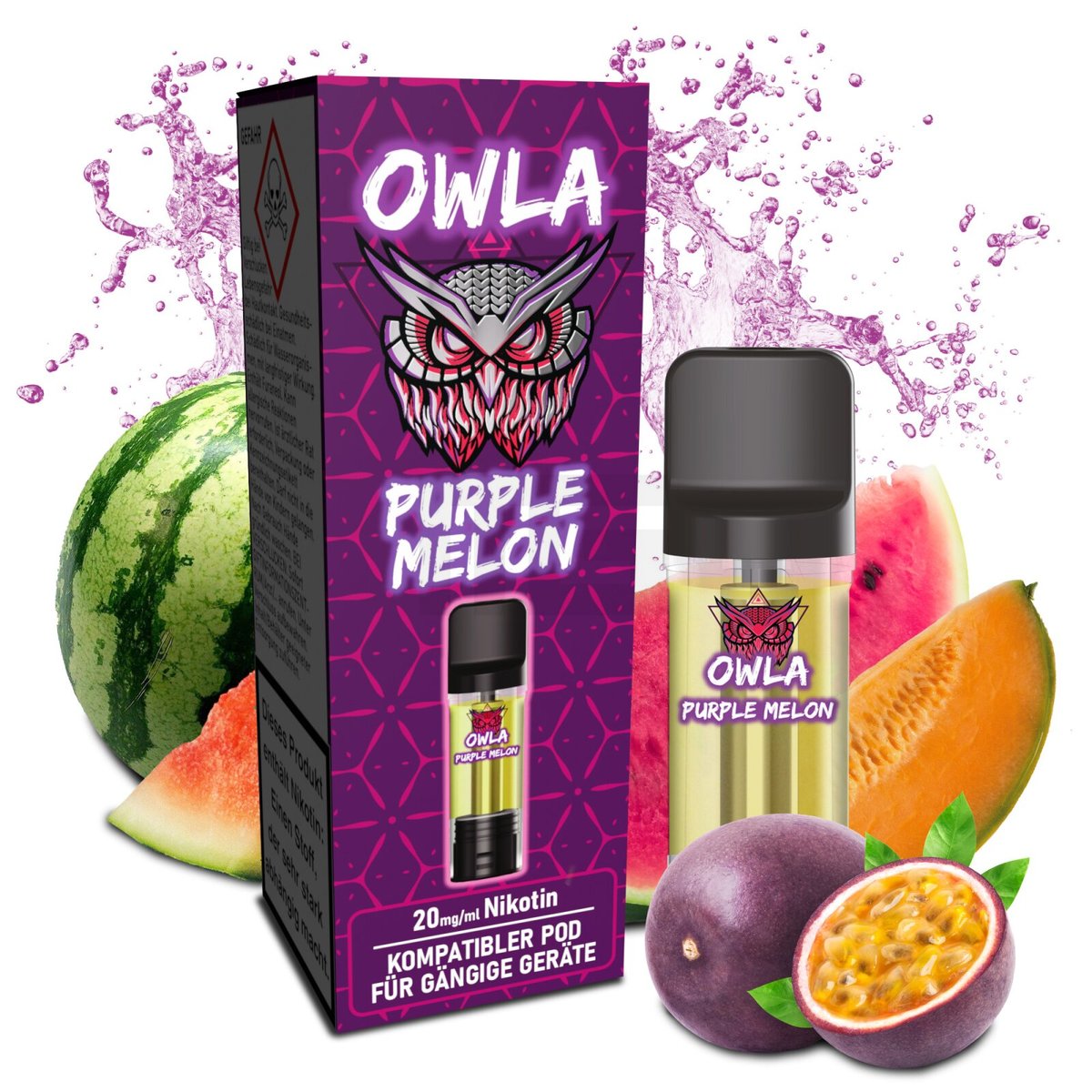 OWLA - Prefilled Pod - Purple Melon - 2ml - 20mg