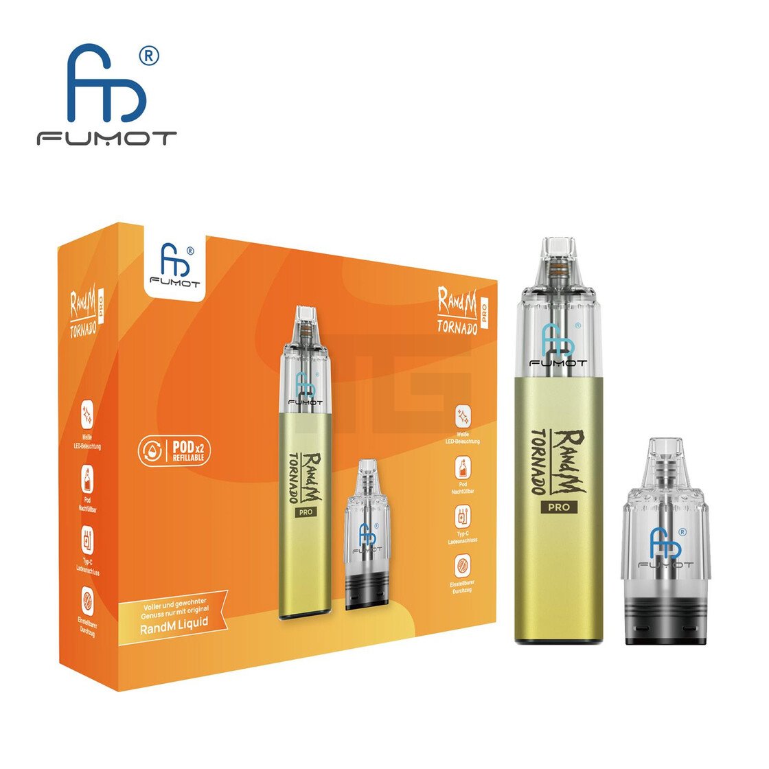 RandM - Tornado Pro - Pod Kit - Yellow