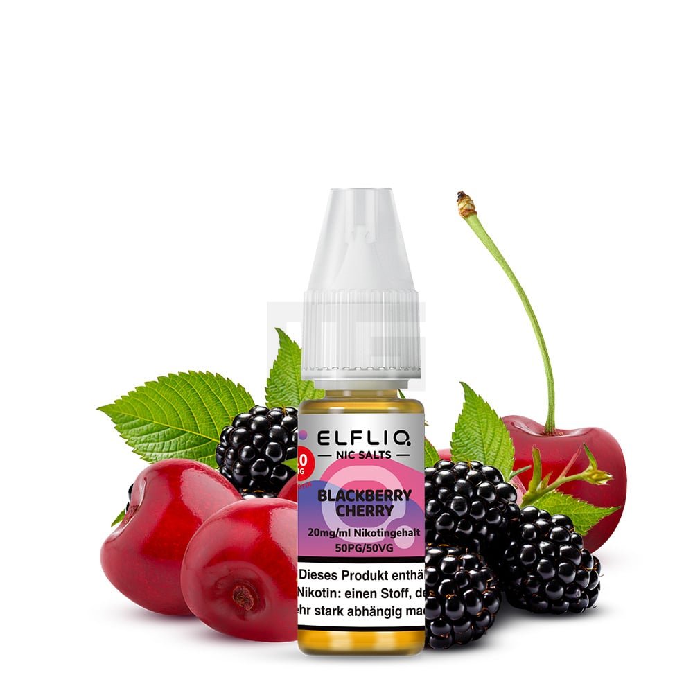 Elfbar - ElfLiq - 10ml - Blackberry Cherry | Nikotinsalz-Stärke : 20mg
