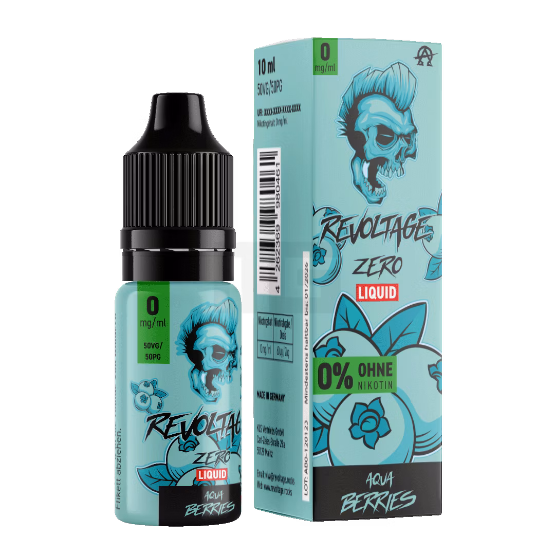 Revoltage - Hybrid Nikotinsalz Liquid - 10ml - Aqua Berries - 0mg Revoltage - Hybrid Nikotinsalz Liquid - 10ml - Aqua Berries - 0mg