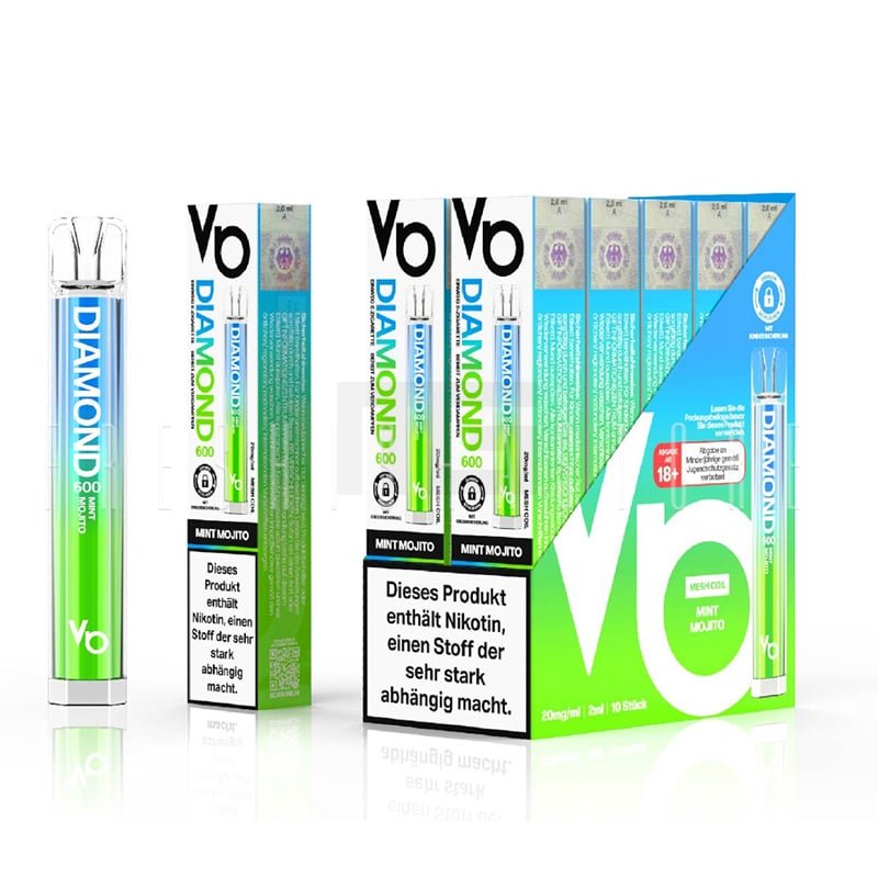 Vapes Bars - Diamond 600 - Einweg E-Zigarette - Mint Mojito
