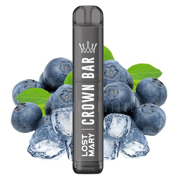 CROWN BAR by Al Fakher x Lost Mary - Einweg E-Zigarette - Blueberry Ice -  20mg - CP