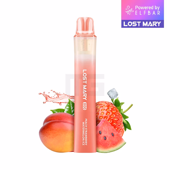 Lost Mary - LM800 - Einweg E-Zigarette - Peach Strawberry Watermelon Ice - 20mg