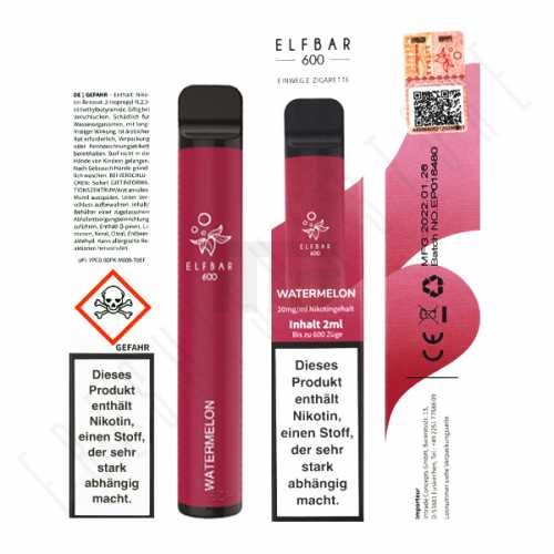 elfbar-vape-einweg-watermelon Elf Bar 600 - Watermelon