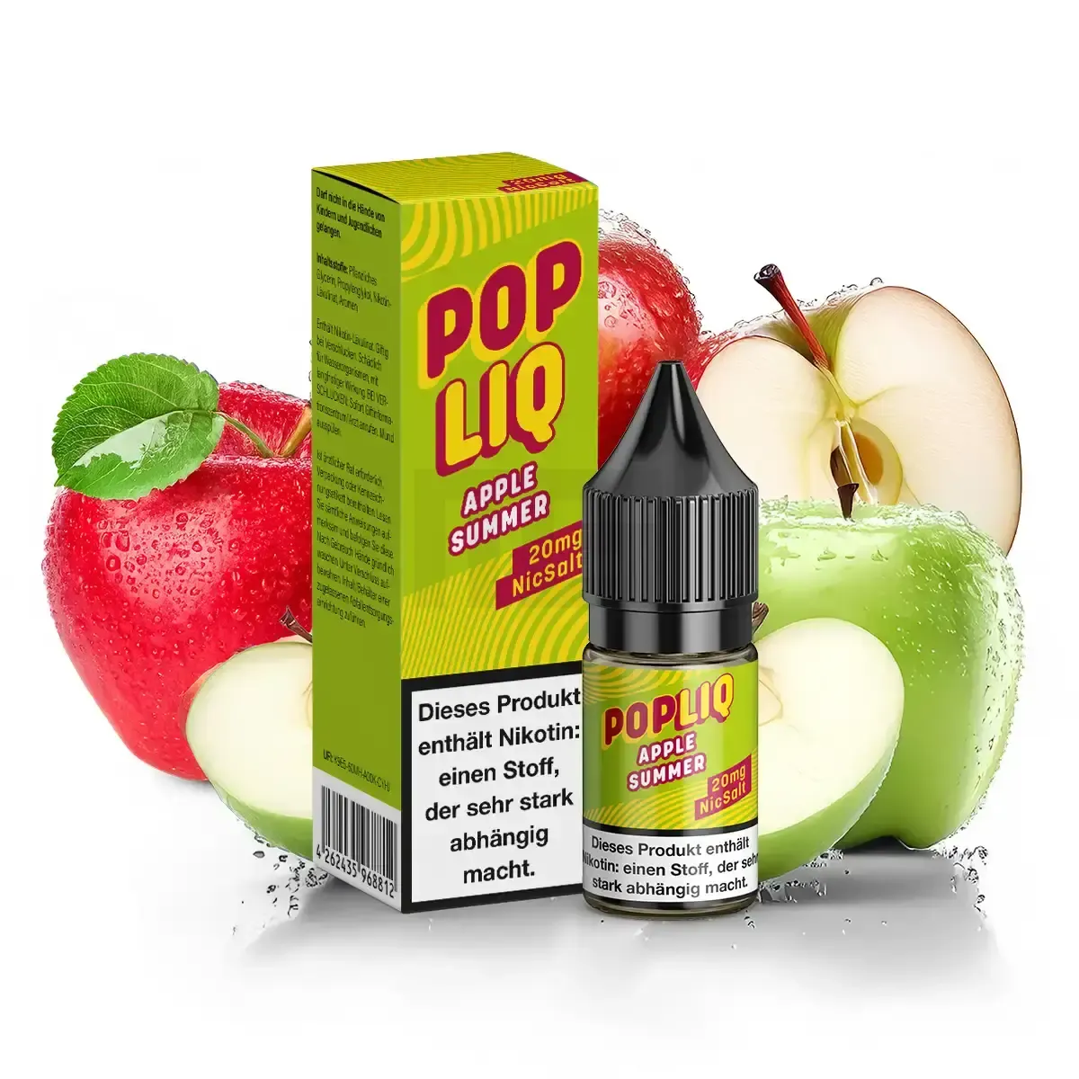 PopLiq Nikotinsalz-Liquid Apple Summer 10ml 20mg PopLiq Nikotinsalz-Liquid Apple Summer 10ml 20mg