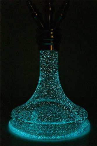 Shisha-Wasserpfeife-Alligator-Gator-Medium-Glow-Blue-freshisha-store