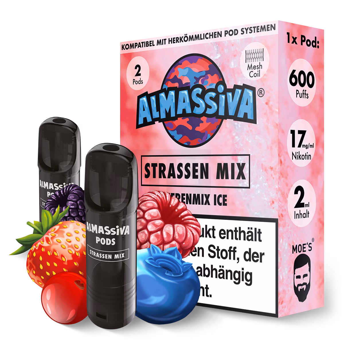 Al Massiva - Prefilled Pod - 2ml - 2er Pack - Strassen Mix