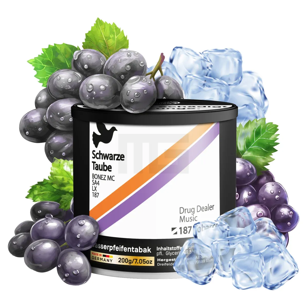 187-tobacco-200g-schwarze-taube-2 187 Strassenbande - AMG Schwarze Taube - 200g - TT