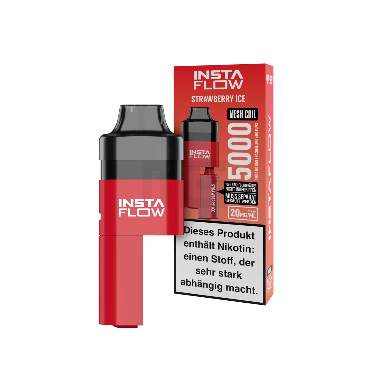 INSTAFLOW 5000 - E-Zigarette - Strawberry Ice - 2ml - 20mg - CP