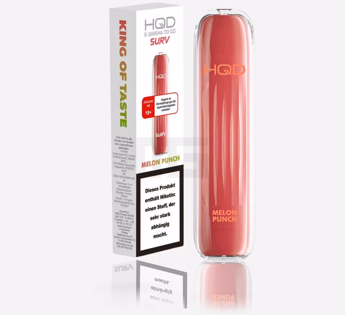 HQD - SURV - Einweg E-Zigarette - Melon Punch - 20mg HQD - SURV - Einweg E-Zigarette - Melon Punch - 20mg