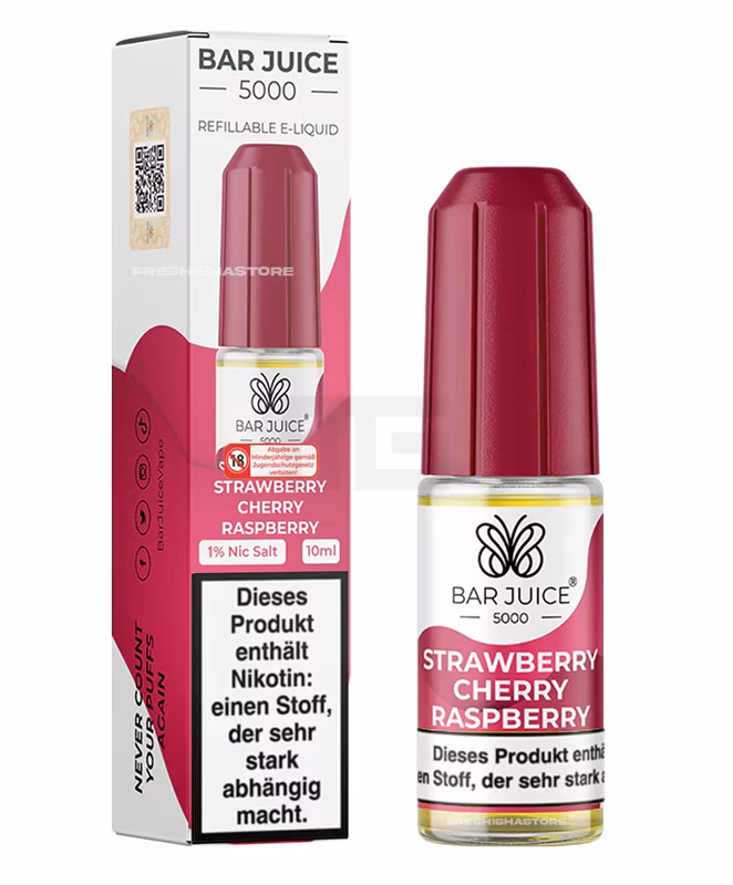 Bar Juice 5000 - Strawberry Cherry Raspberry - 10ml - 10mg