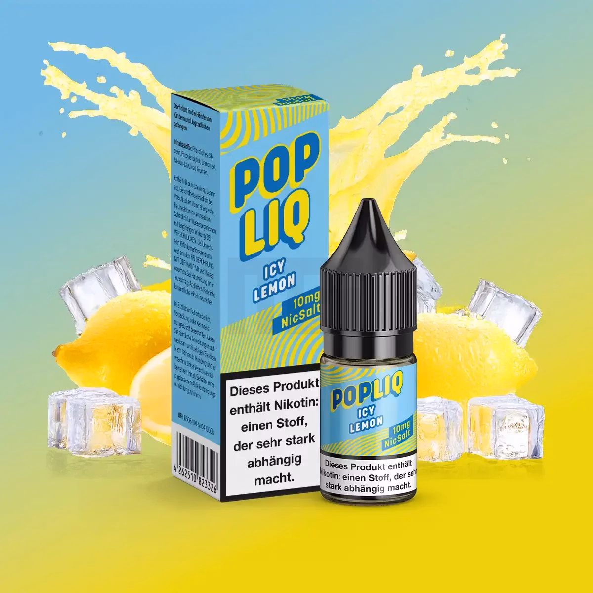 PopLiq Nikotinsalz-Liquid Icy Lemon 10ml 10mg PopLiq Nikotinsalz-Liquid Icy Lemon 10ml 10mg