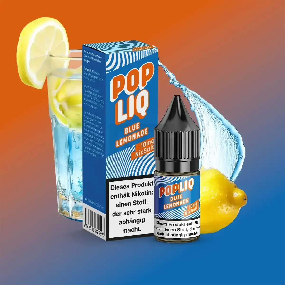 PopLiq Nikotinsalz-Liquid Blue Lemonade 10ml 10mg