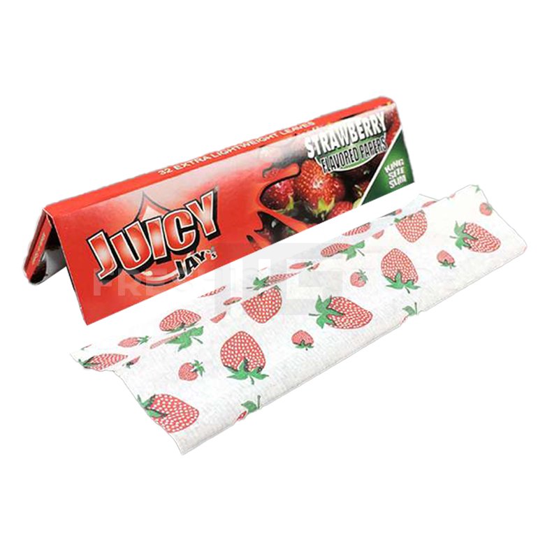 Juicy Jay´s - King Size - Slim Papers - Strawberry - 32 Blättchen