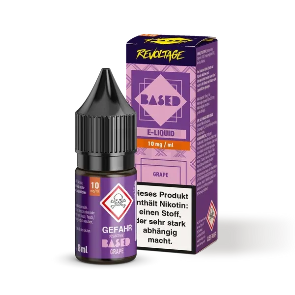 Revoltage - BASED - Nikotinsalz-Liquid - Grape - 8ml - 10mg Revoltage - BASED - Nikotinsalz-Liquid - Grape - 8ml - 10mg
