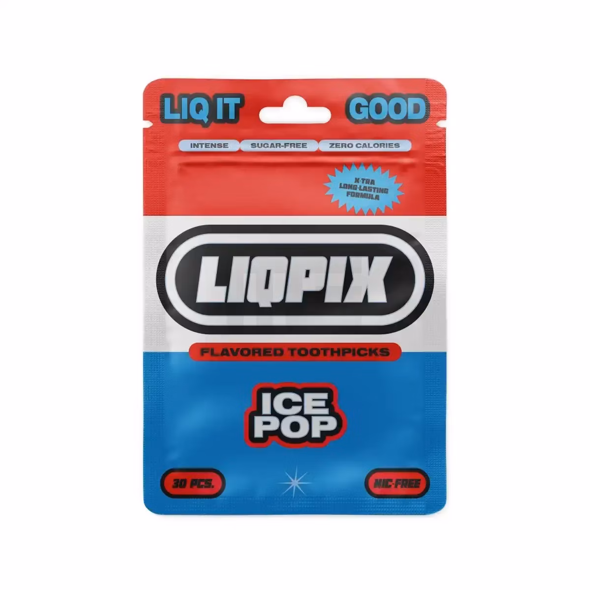 LiqPix Zahnstocher Ice Pop 30 Stück