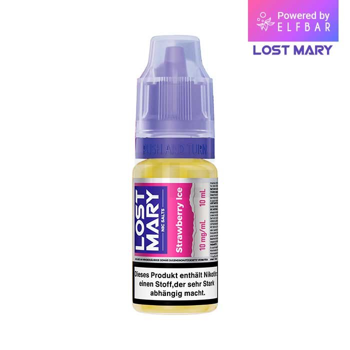 Lost Mary Nikotinsalz-Liquid - Strawberry Ice | Nikotinsalz-Stärke : 10mg Lost Mary Nikotinsalz-Liquid - Strawberry Ice | Nikotinsalz-Stärke : 10mg