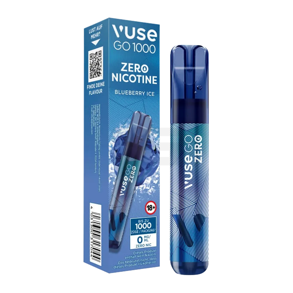 Vuse - Go 1000 - Einweg E-Zigarette - Blueberry Ice | Nikotinsalz-Stärke : 0mg