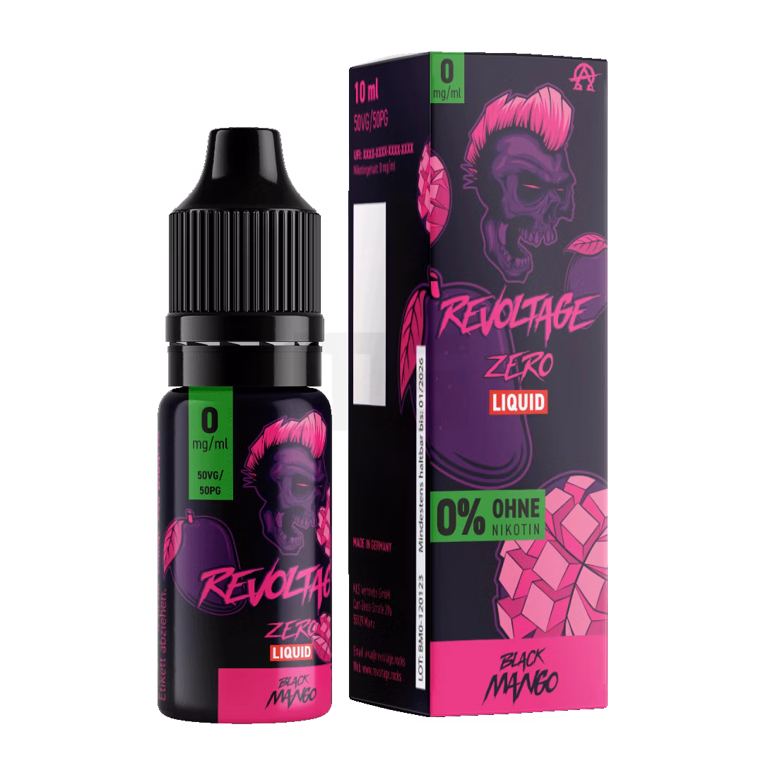 Revoltage - Hybrid Nikotinsalz Liquid - 10ml - Black Mango - 0mg
