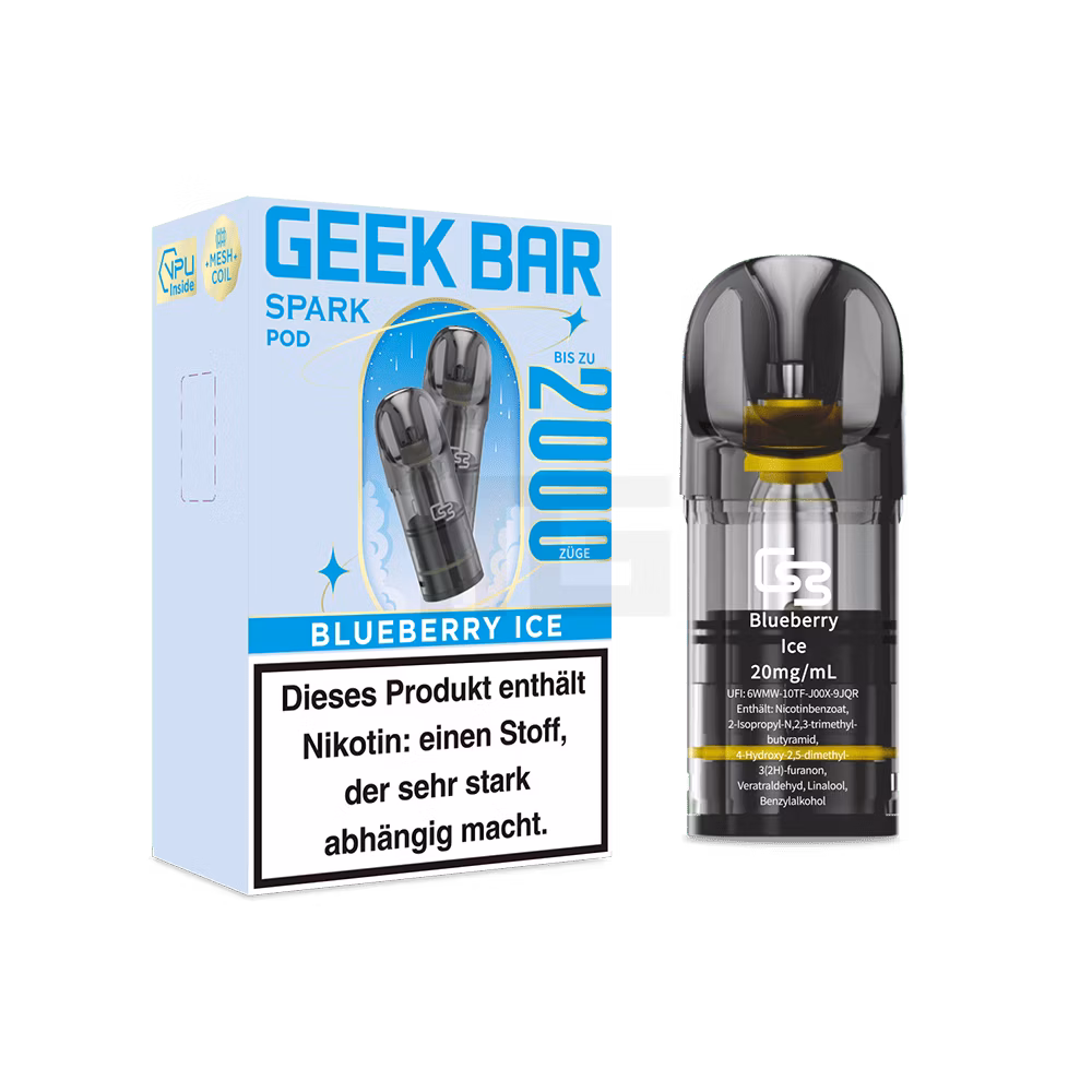 Geek Bar Spark Prefilled Pods Blueberry Ice 20mg 2ml